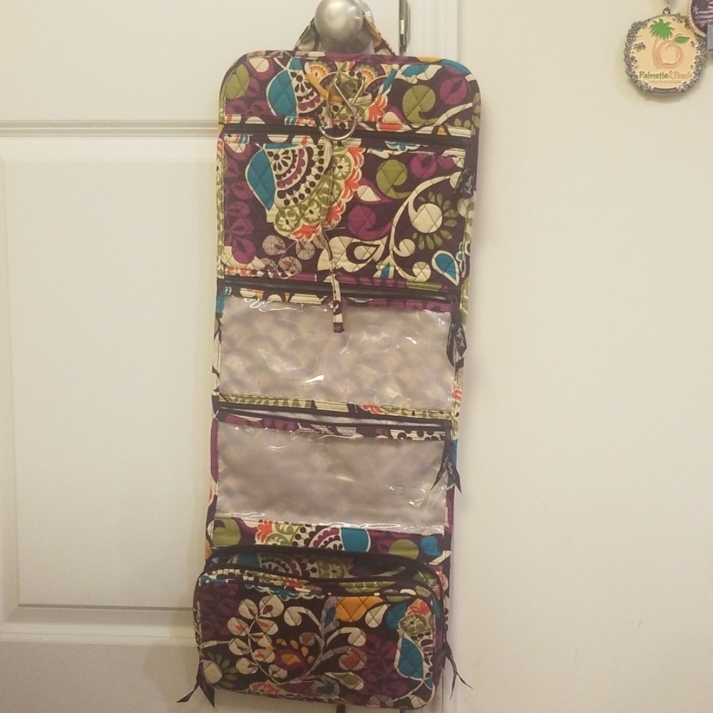 Vera Bradley Hanging Travel Organizer Plum Crazy